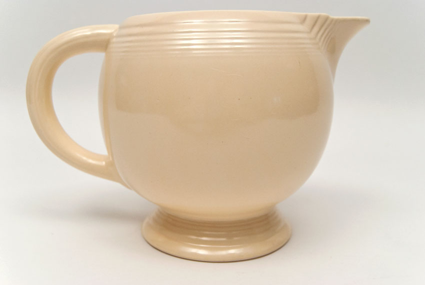 ivory vintage fiestaware ice lip pitcher for sale