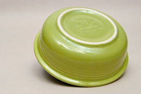  Vintage Fiestaware 50s Chartreuse Fruit Bowl For Sale