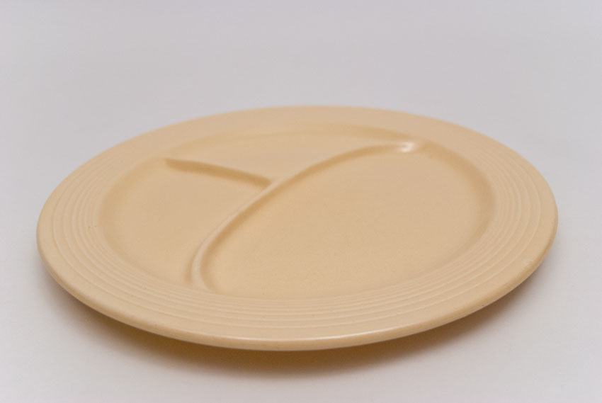 ivory vintage fiesta 10 inch divided plate