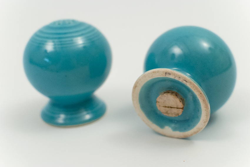 Salt and Pepper – Mother of Pearl and Turquoise - Antique 1959