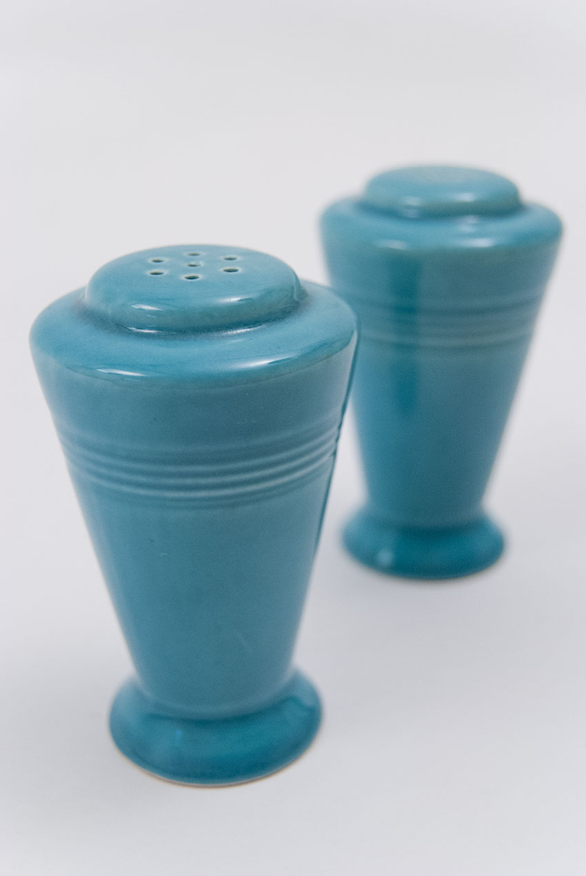 Vintage Harlequin Pottery Salt and Pepper Shakers in Original