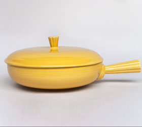 Vintage Fiesta Covered French Casserole Promotional Fiestaware Pottery
    