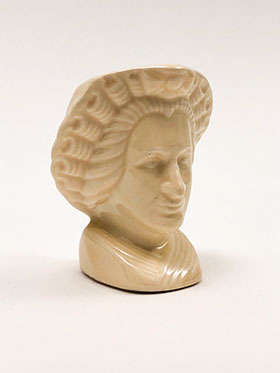 American Potter Homer Laughlin 1939 New York Worlds Fair Martha Washington Head Bust Pottery Individual Creamer
