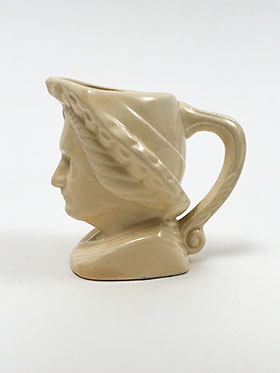 Martha Washington American Potter New York Worlds Fair Individual Creamer in Original Ivory Vellum Glaze