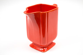 Riviera Pottery Large Batter Pitcher in Rare Red Glaze