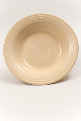 Vintage Fiesta Deep Plate in Original Ivory Glaze Circa 1936 to 1951