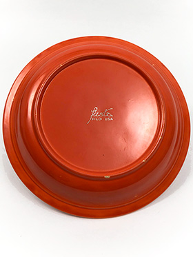 Rare Red Fiesta  Marked Vintage Fiestaware Kitchen Kraft   Pie Plate for Sale