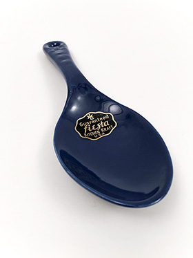 Vintage Fiesta Kitchen Kraft Spoon Blue with Original Label