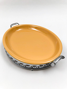 Kitchen Kraft Oval Platter in Original Yellow: Hard to Find Go-Along Fiestaware Pottery For Sale  