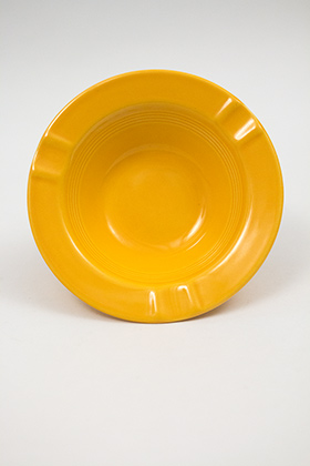 Harlequin Pottery Regular Ashtray in Yellow: Hard to Find Go-Along Fiestaware Pottery For Sale Harlequin Pottery Regular Ashtray in Yellow