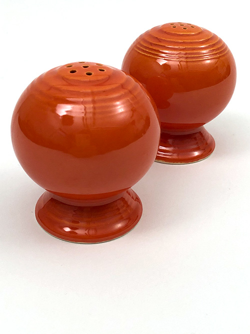 Vintage Fiestaware Salt and Pepper Shakers in Original Red