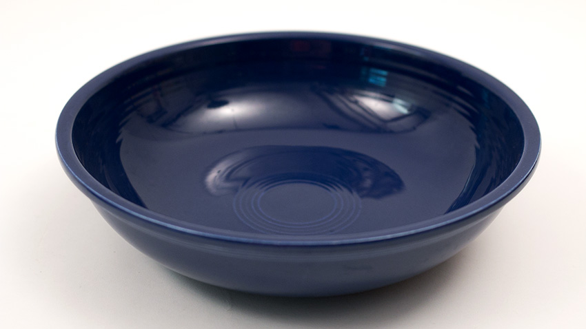 cobalt blue vintage fiestaware 11 three quarter inch salad bowl for sale