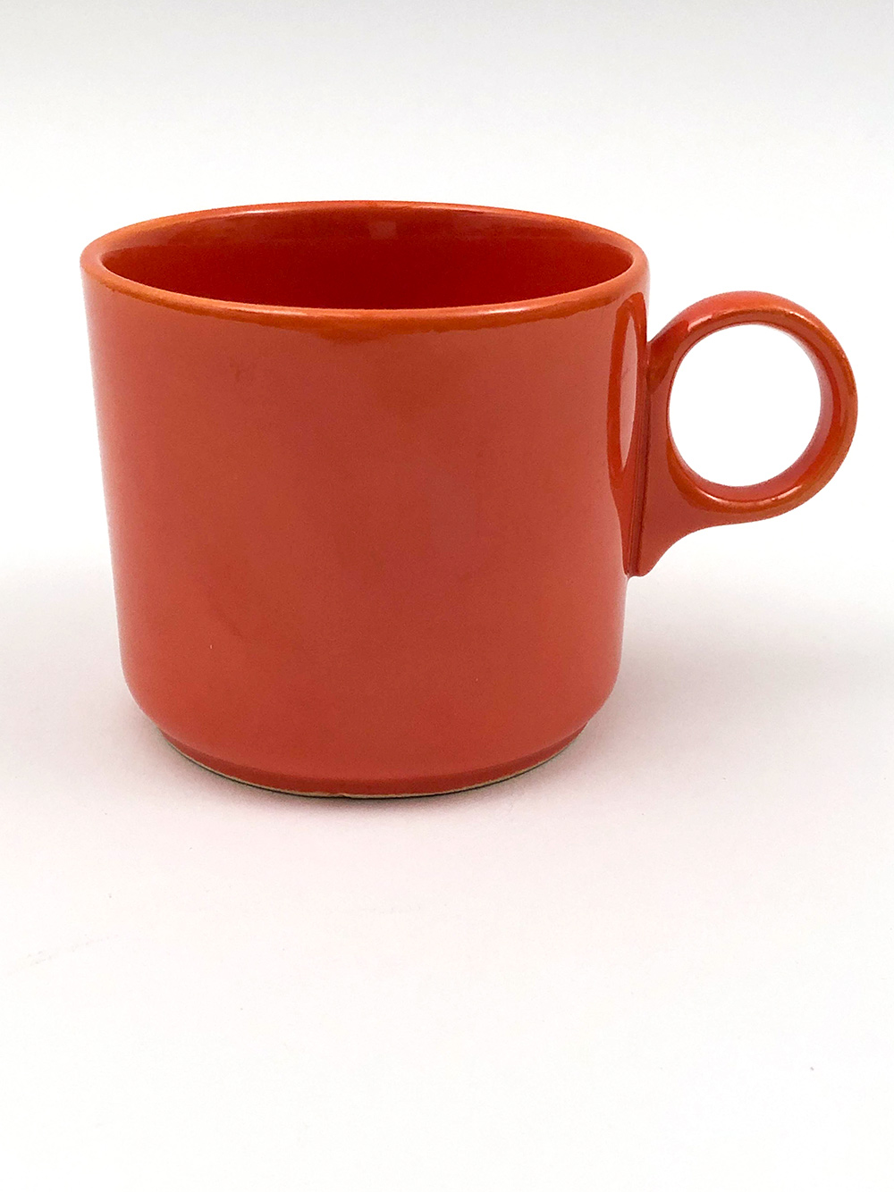 red fiesta ironstone coffee mug