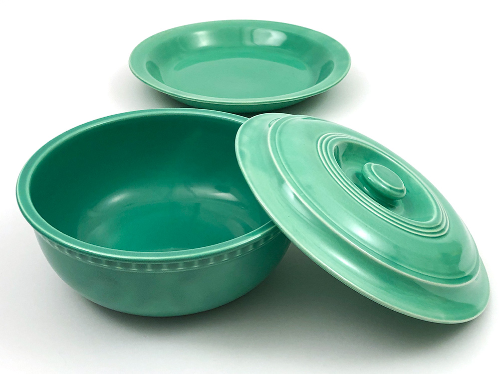 fiesta kitchen kraft promotional casserole set in original green