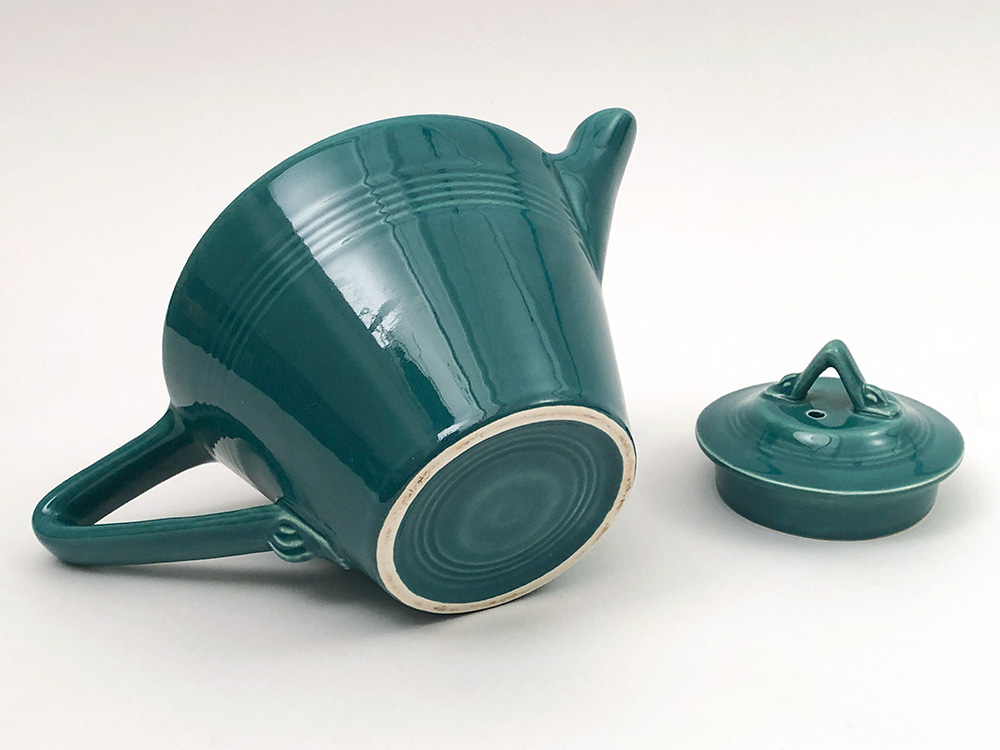 spruce green harlequin teapot for sale