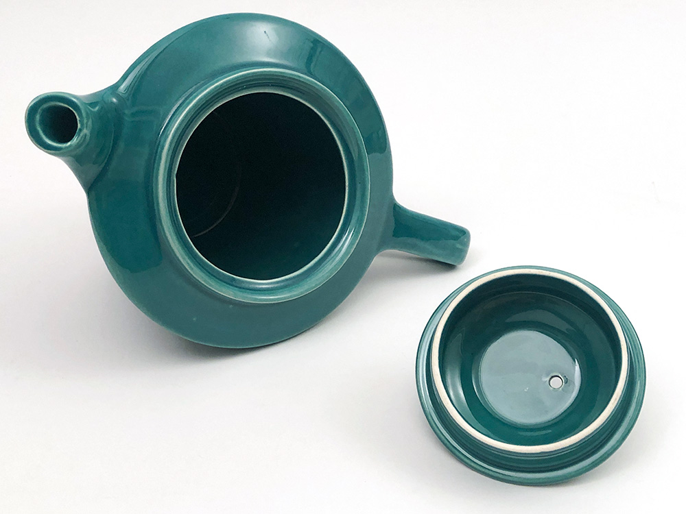 spruce green harlequin teapot for sale
