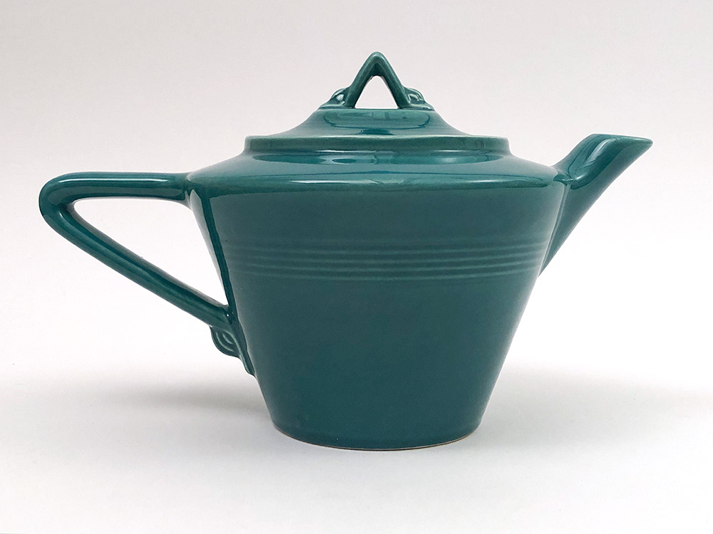 spruce green harlequin teapot for sale
