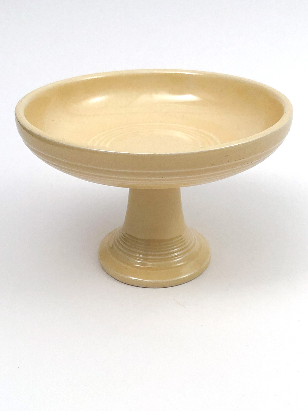 vintage fiesta sweets comport in original ivory glaze