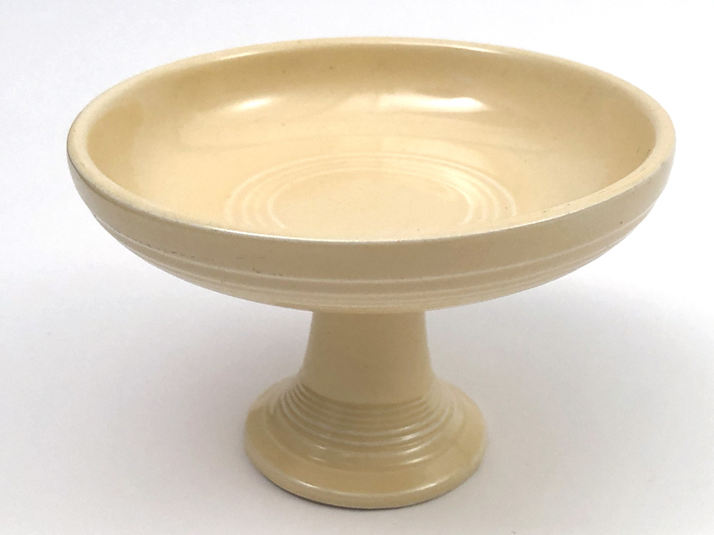vintage fiesta sweets comport in original ivory glaze