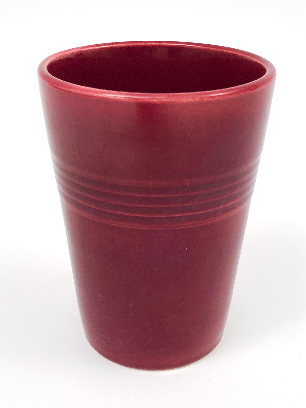 maroon harlequin homer laughlin tumbler for sale