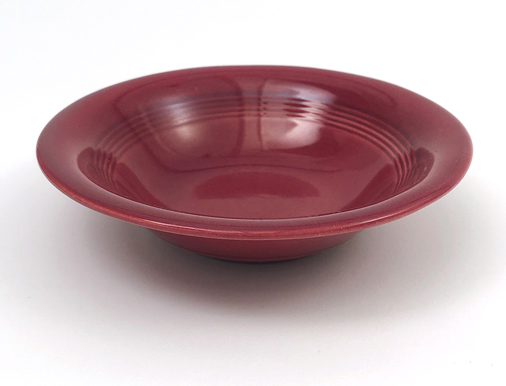 Vintage Harlequin fruit berry Bowl in Original Maroon Glaze for Sale ...