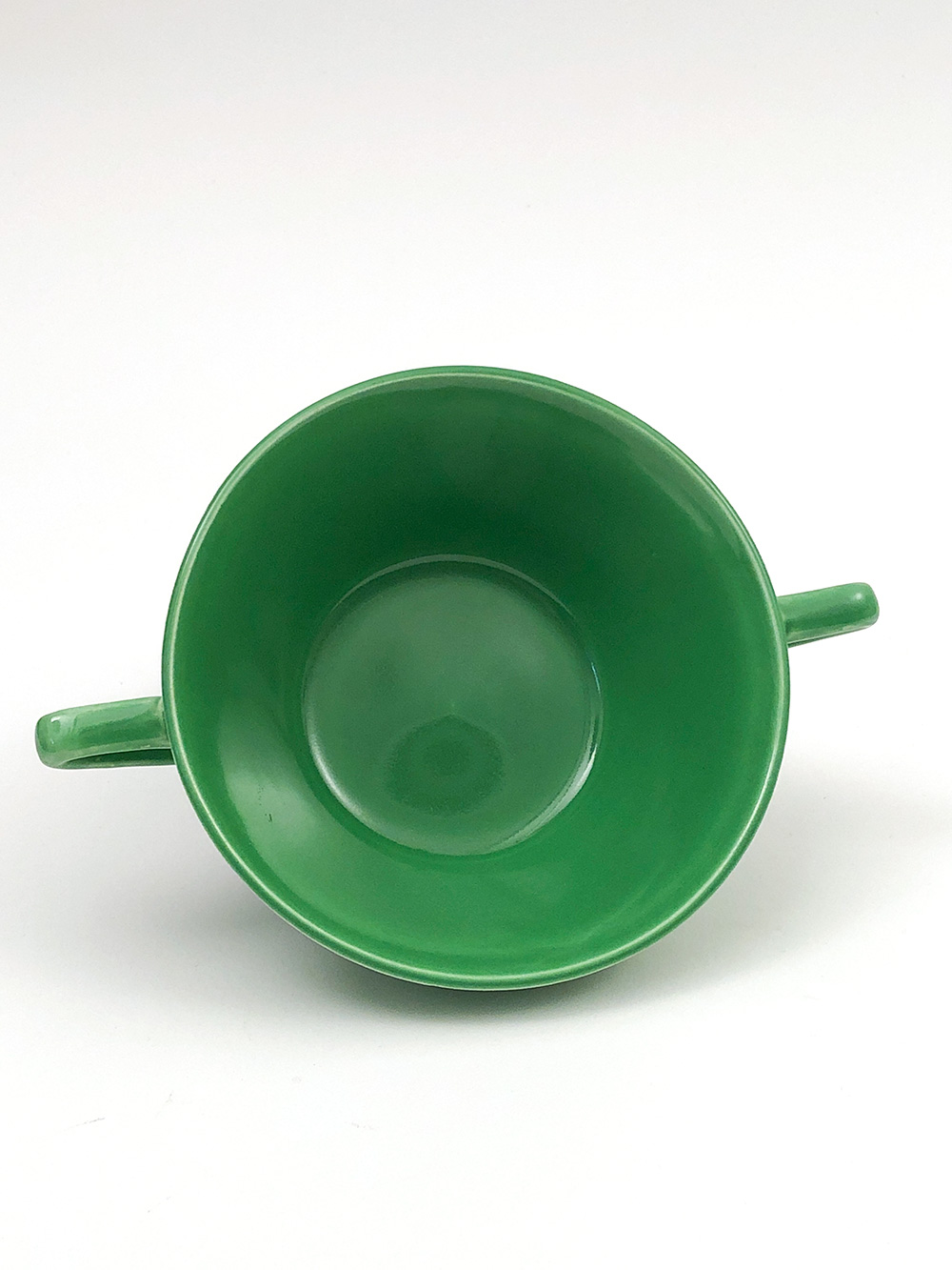 medium green harlequin cream soup bowl