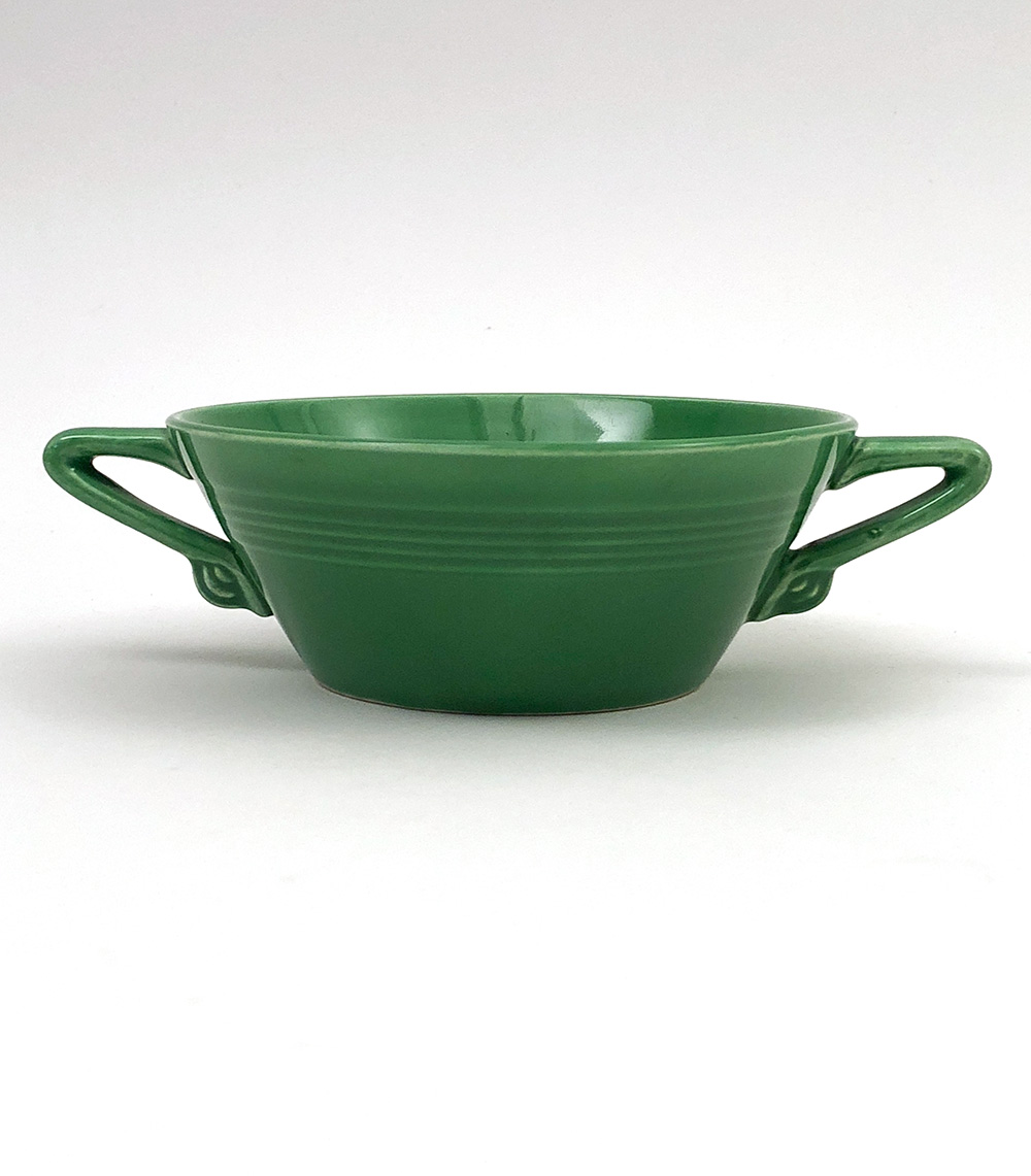 medium green harlequin cream soup bowl