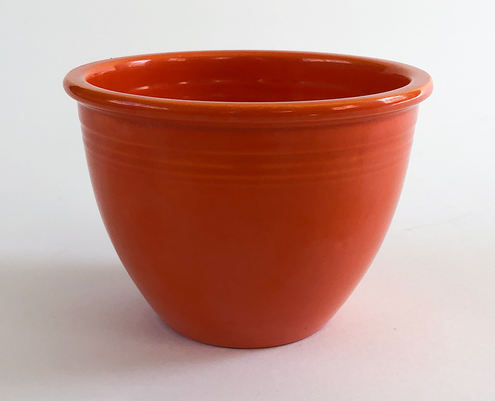 red vintage mixing bowl number one size no rings