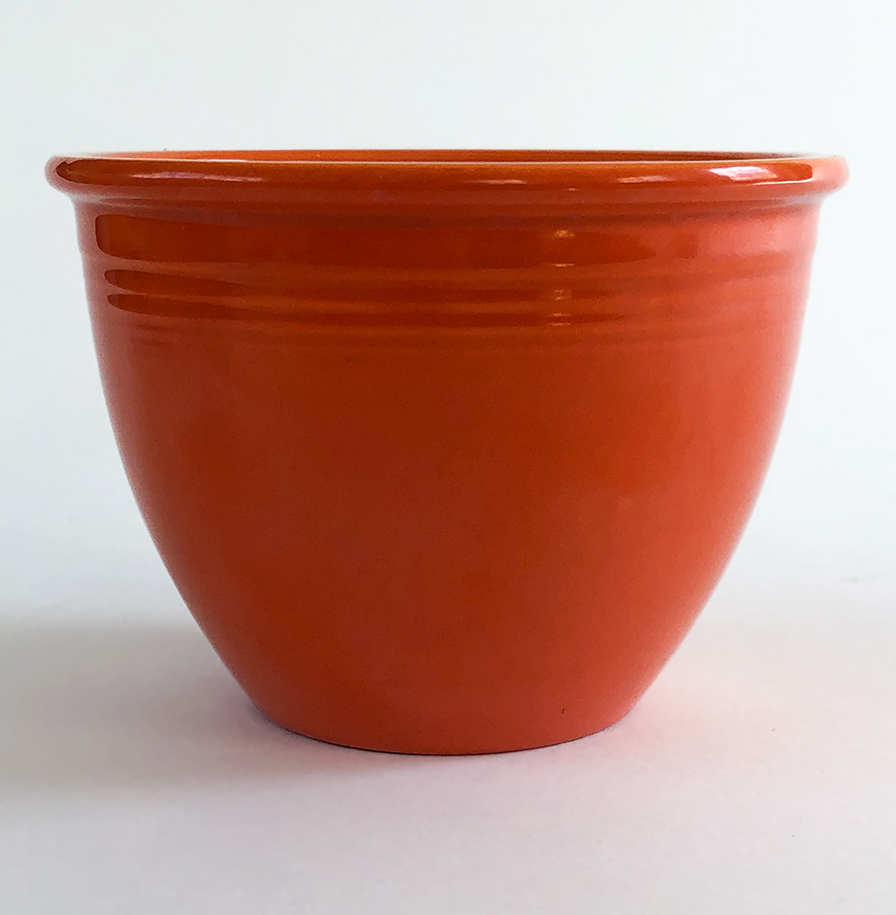 red vintage mixing bowl number one size no rings