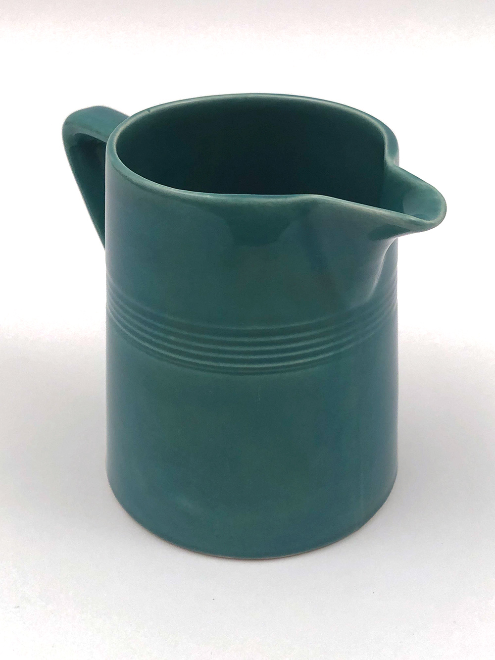 vintage fiesta covered onion soup bowl in original turquoise glaze
