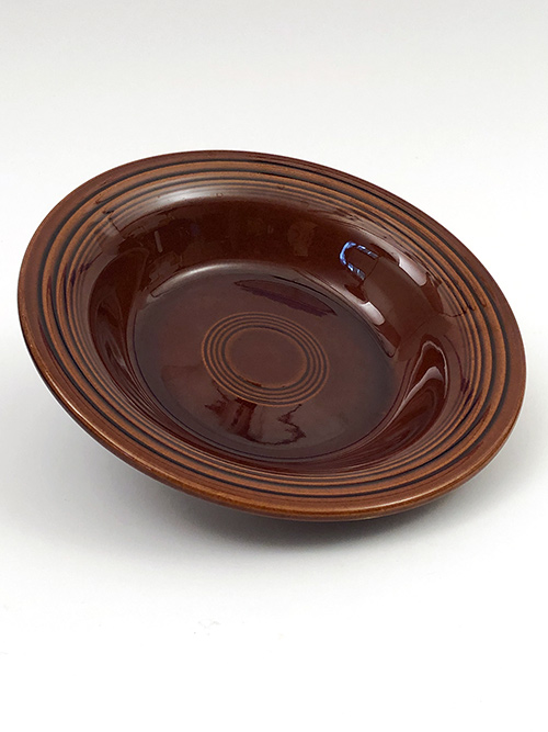 Vintage Fiesta Ironstone Deep Plate in Antique Gold Glaze for Sale Circa 1969-1973