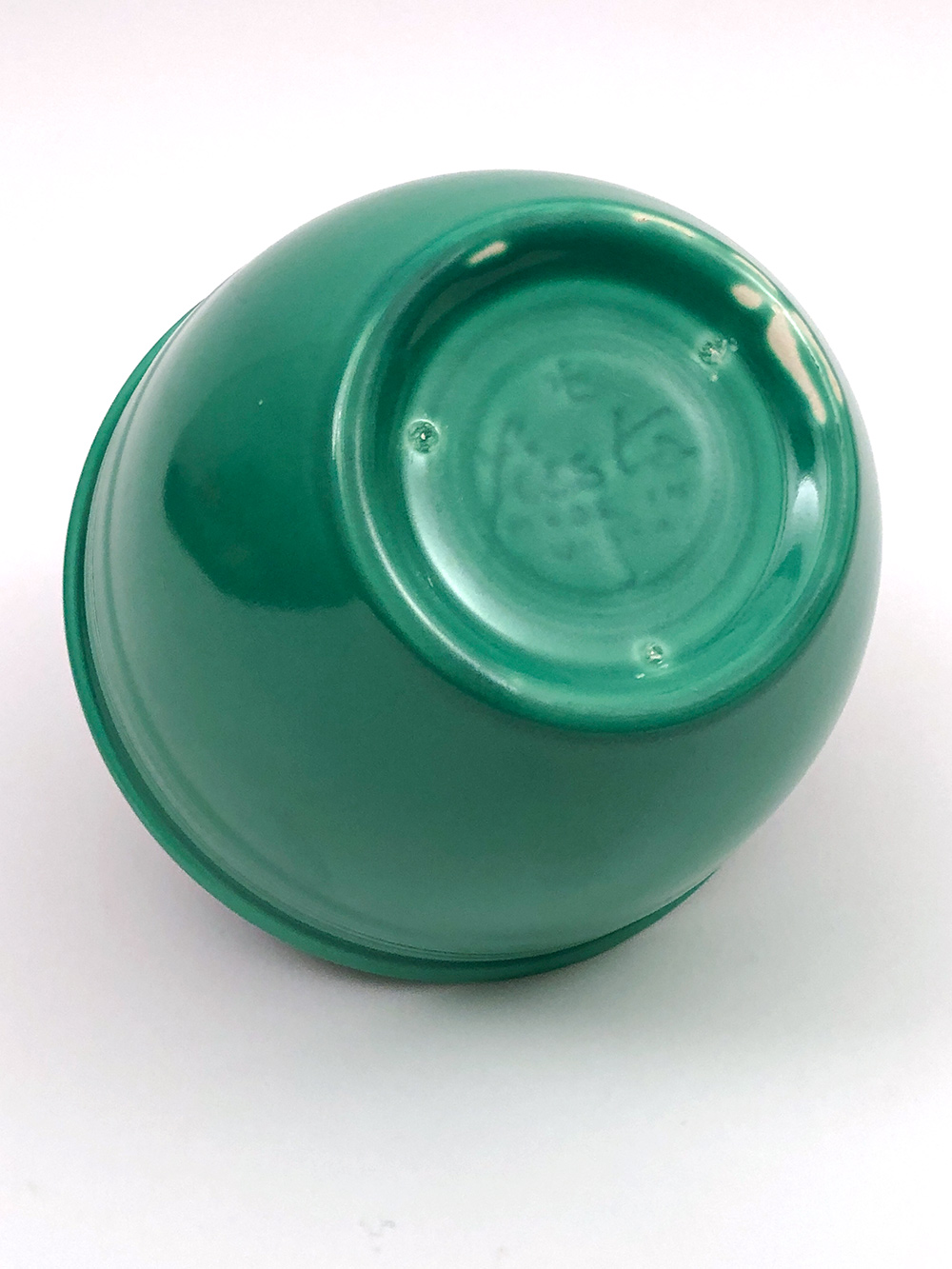 green vintage fiesta nesting bowl