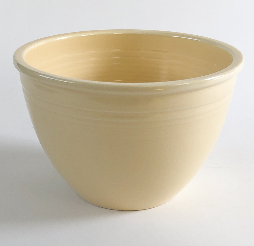 ivory fiestaware mixing bowl number four size 1938-1944 original fiestaware