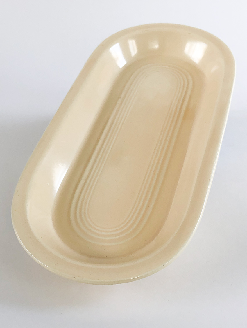 ivory vintage fiestaware utility tray for sale