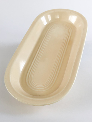 ivory vintage fiestaware utility tray early variation for sale