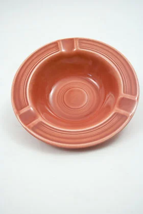 1950s vintage fiestaware color rose ashtray for sale