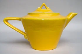 vintage harlequin yellow teapot from 1938 for sale