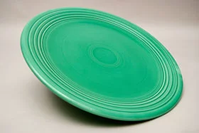 Original Green Vintage Fiestaware 13 inch Chop Plate For Sale
