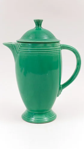 Fiestaware Vintage Original Green Coffee Pot For Sale