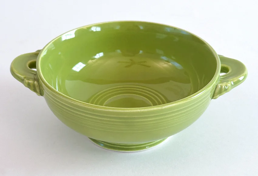 1950s vintage fiestaware chartreuse colored cream soup bowl for sale