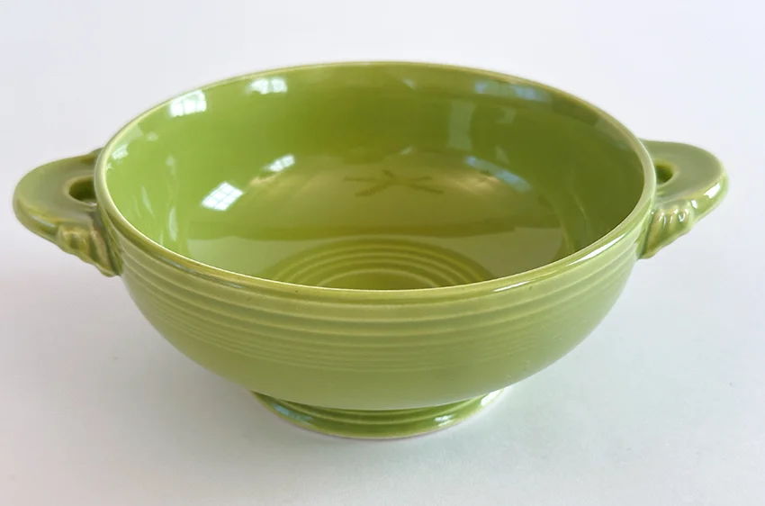 1950s vintage fiestaware chartreuse colored cream soup bowl for sale