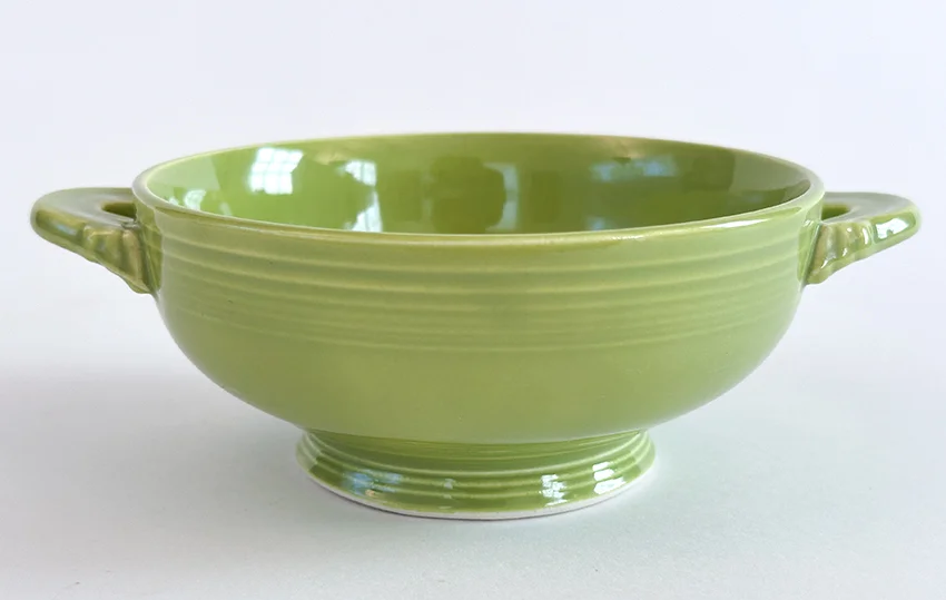 1950s vintage fiestaware chartreuse colored cream soup bowl for sale