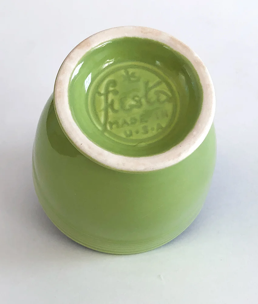 1950s Chartreuse vintage fiesta egg cup for sale 