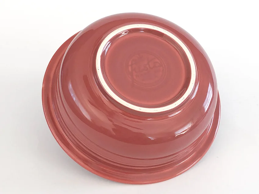 Rose vintage fiestaware round vegetable nappie bowl
