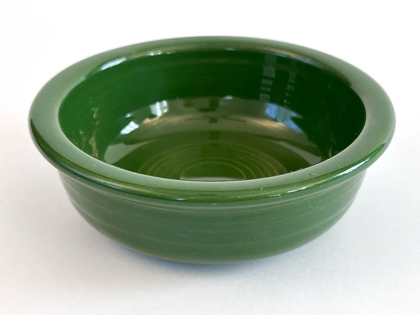 forest green vintage fiestaware fruit bowl for sale