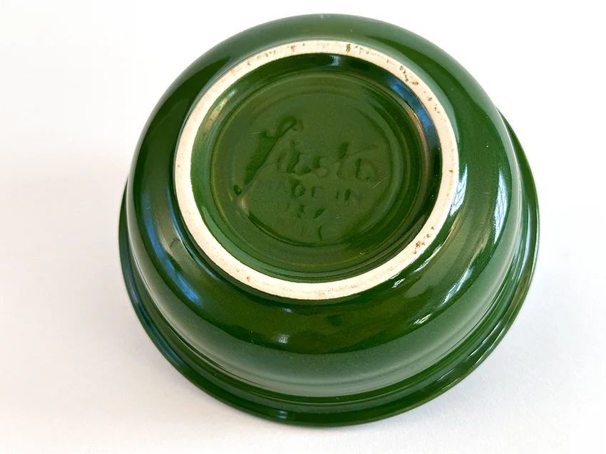 forest green vintage fiestaware fruit bowl for sale