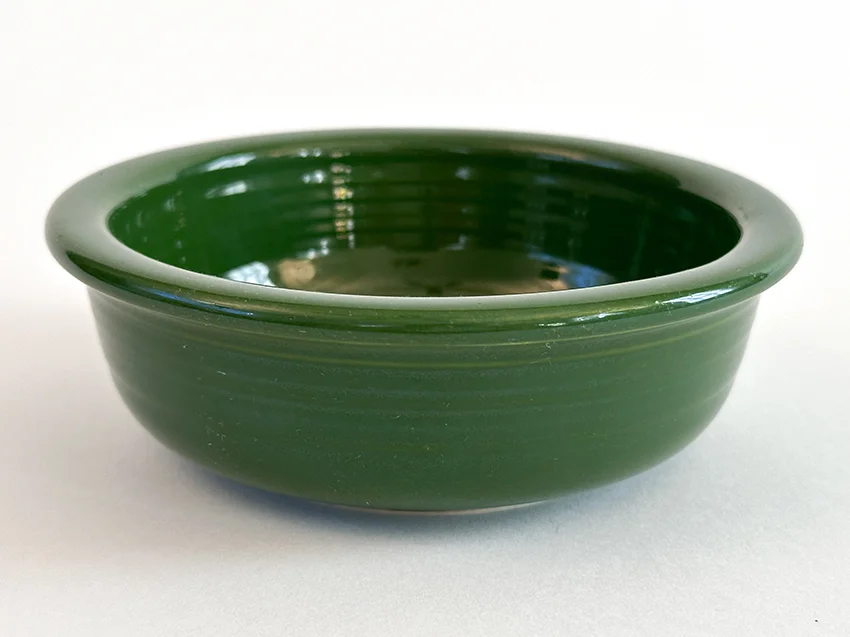 forest green vintage fiestaware fruit bowl for sale