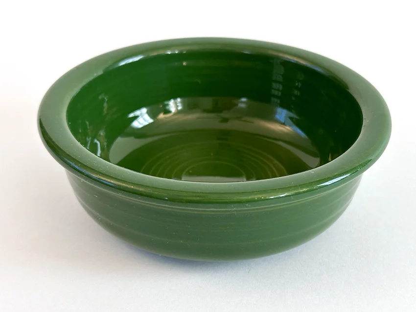 forest green vintage fiestaware fruit bowl for sale