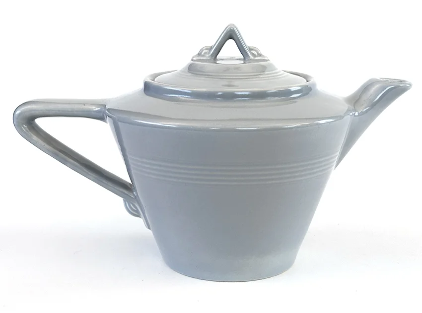 1950s gray harlequin teapot for sale