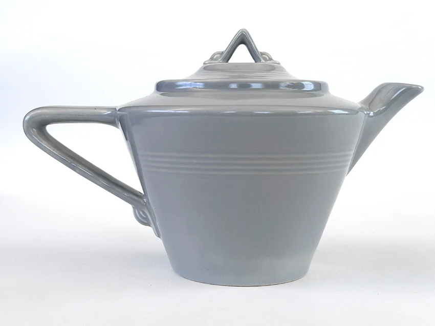 1950s gray harlequin teapot for sale